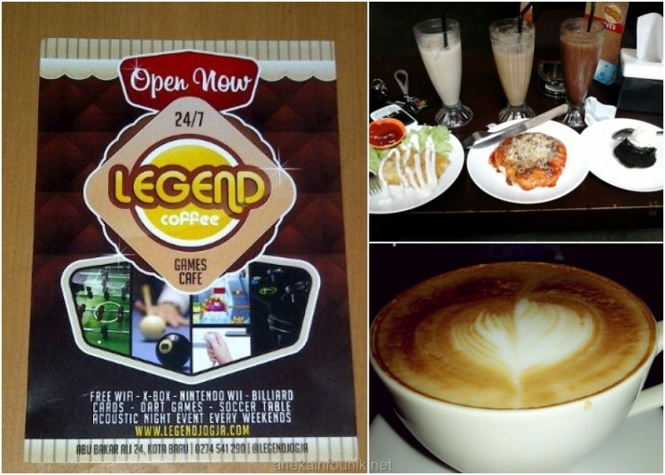 Alamat dan Menu di Legend Coffee Jogja