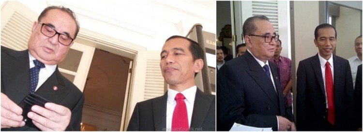 Foto Pertemuan Menlu Korut, Ri So Young dan Jokowi