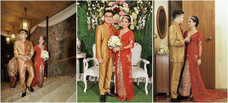 Foto Resepsi Pernikahan Tya Ariestya dan Irfan Ratinggang