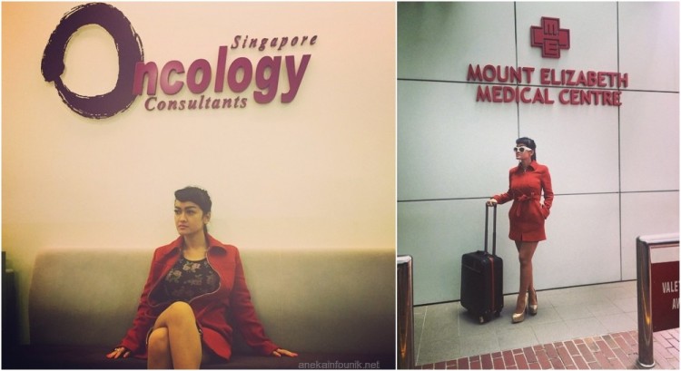 Foto Julia Perez di Mount Elizabeth Hospital Singapura